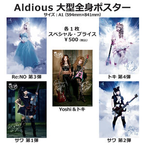 【sale!!!】【レアグッズ】Aldious 大型全身ポスター