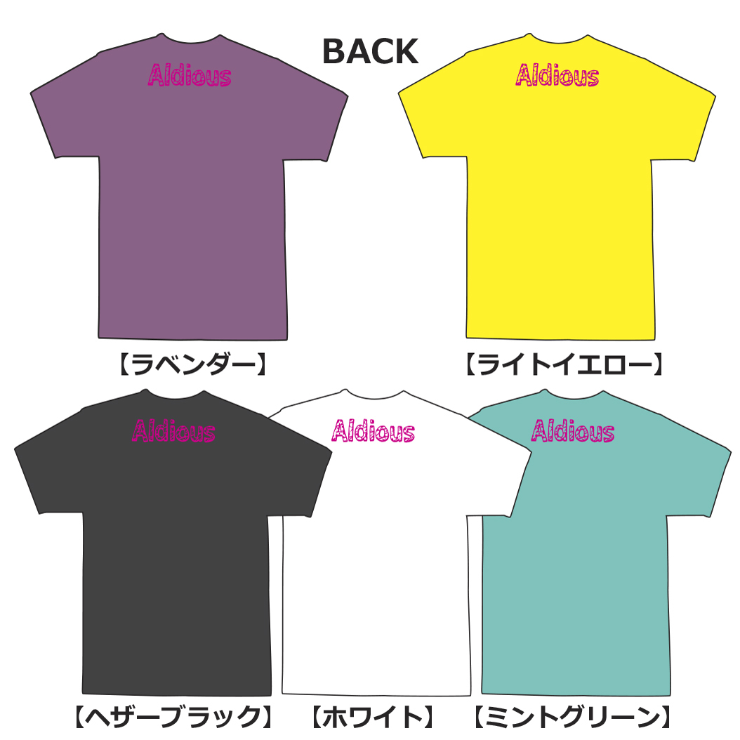 【sale!!!】Aldious イラストTシャツ　新色ラベンダー