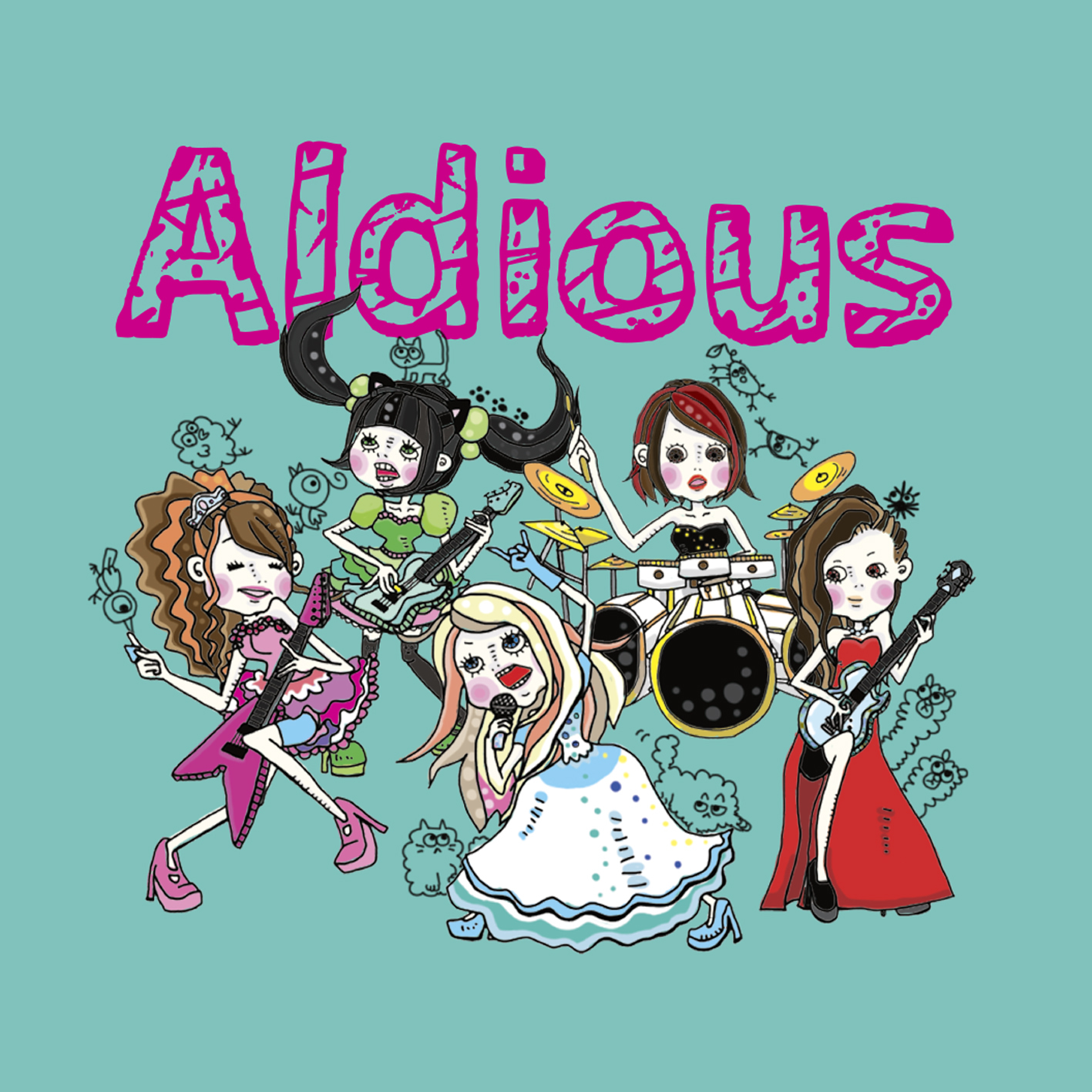 sale!!!】Aldious イラストTシャツ 新色ラベンダー | Aldious