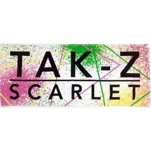 TAK-Z TOWEL -SCARLET- (WHITE)