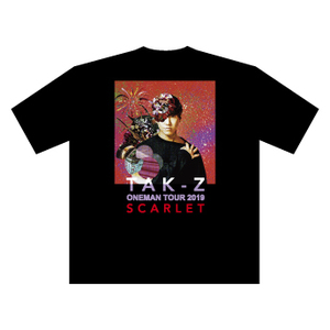TAK-Z T-shirt -SCARLET- (BLACK)