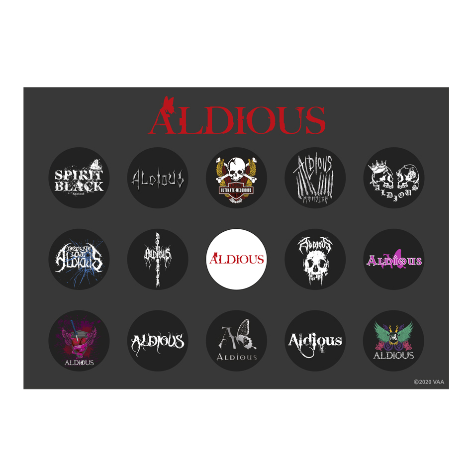 Aldious結成12周年記念 歴代ロゴ缶バッジ コンプリートセット